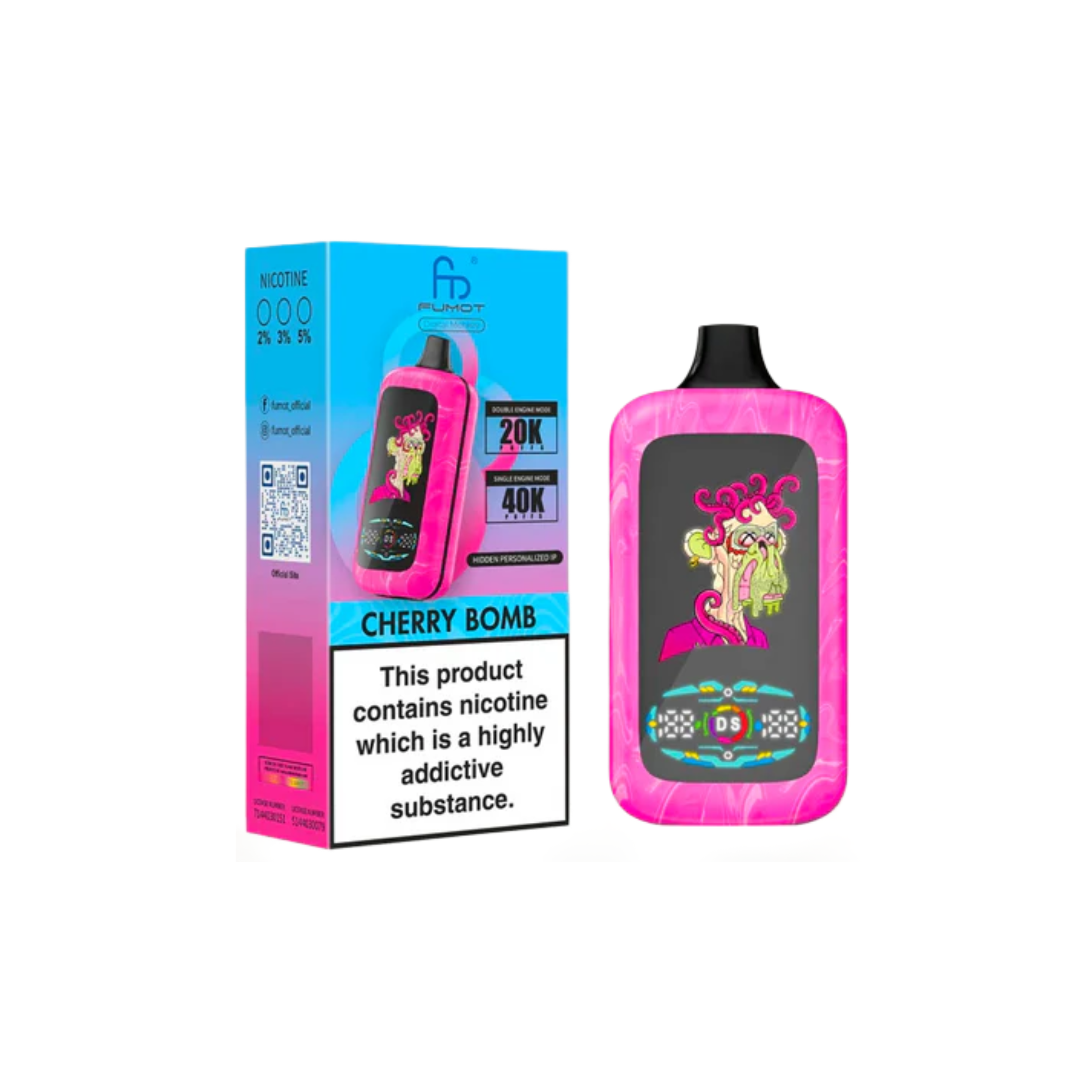 Jednorazowka Fumot Digital Monkey 40K Cherry Bomb